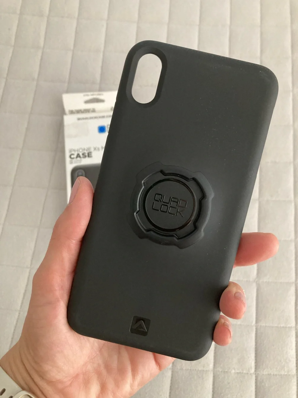Black iPhone Xs Max Protective Mount Case with Utility Belt Clip